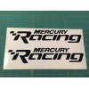 Mercury Racing 2014 24" NEW BLACK  Sticker Race Boat Outboard DECAL YOU GET 2