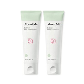 About Me Sun Cream Moisturizing Soothing Be Clean Relief EX Sun Essence 50ml x 2 / 어바웃미 선크림 보습 진정 비클린릴리프 EX 선에센스 50ml 2개