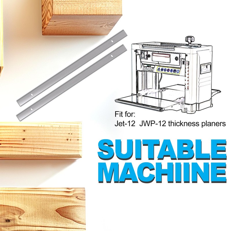 Planer Blades Knives HSS for Jet-12 JWP-12 Thickness Planers with