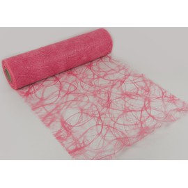 SIZOWEB® Original Non-Woven Table Runner for Weddings, Communion, Christening etc Pink