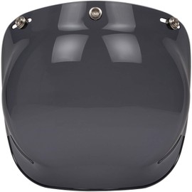 Wide Bubble Shield for Jet Helmets (Smoke)