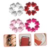 jojofuny 400pcs Flatback Acrylic Rhinestones for Crafts Sparkly Heart Shaped