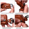 Tukellen for Key Fob Cover Genuine Leather with Keychain,Leather Key