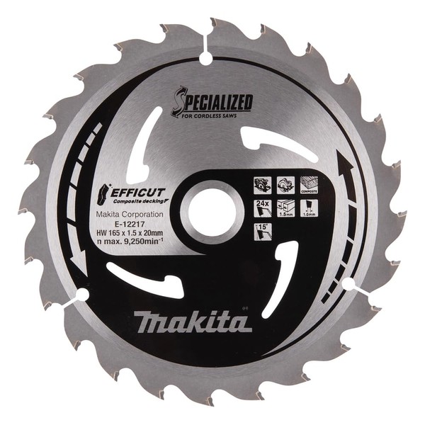 Makita E-12217 EFFICUT Composite Decking Circular Saw Blade Diameter 165