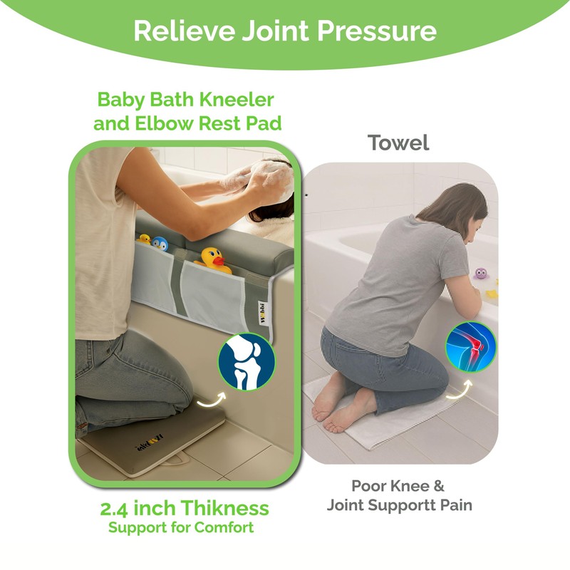 Wobbi Baby Bath Kneeler and Elbow Rest Pad Set -