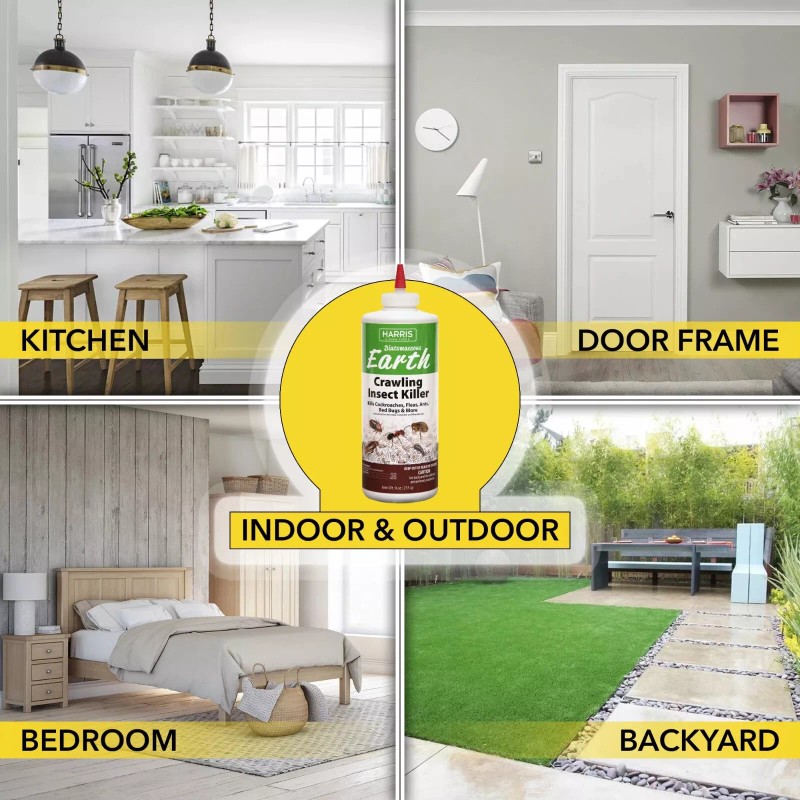 Harris Diatomaceous Earth Crawling Insect Killer, 9oz