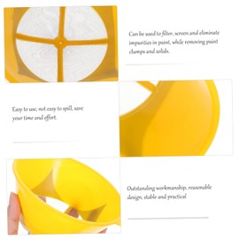 Housoutil 10pcs Mesh Paint Strainer Reusable Plastic Filters for Oil Paints Strainers for Art Craft Projects