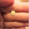 Daisy Flower Necklace and Pendant - Sterling Silver