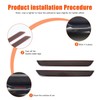 PIUGILH Car Fog Light Smoky Black Cover Trim Suitable for