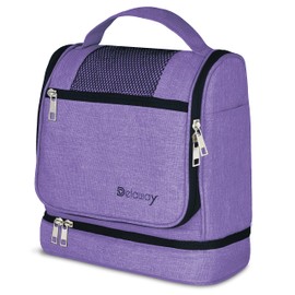 DELAWAY XXL Hanging Toiletry Bag - Premium Quality Toiletry Bag - Design 2023, Purple New, XXL toiletry bag
