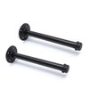 3/4" Industrial Black Iron Pipe Shelf Brackets, Rustic Wall Mounted DIY Shelving Brackets Hanging Custom Pipe Brackets for Floating Shelves (2, 8")