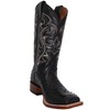 Western Shops Mens Genuine Cowhide Leather Quill Ostrich Print Western