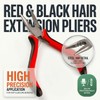 Wellrun 3-Hole Hair Extension Pliers for Micro Rings,Professional Nano Beads