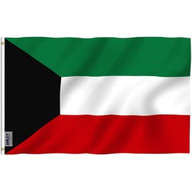 Anley Fly Breeze 3x5 Feet Kuwait Flags - State of Kuwait Flags Polyester