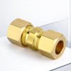 TAILONZ PNEUMATIC 5PCS Brass Compression Tube Pipe Fitting, 6mm Tube