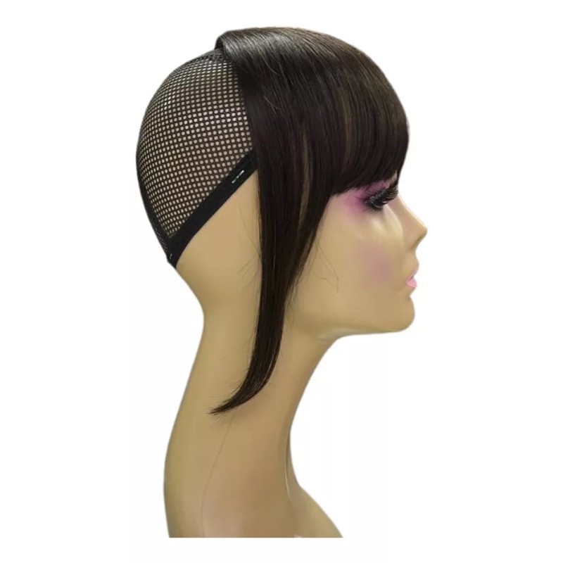 Veloce Flequillo Postizo Falso Veloce Copete Natural Virgen Clip On