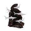 Shark School Sculpture by John Perry 11 in high Pellucida