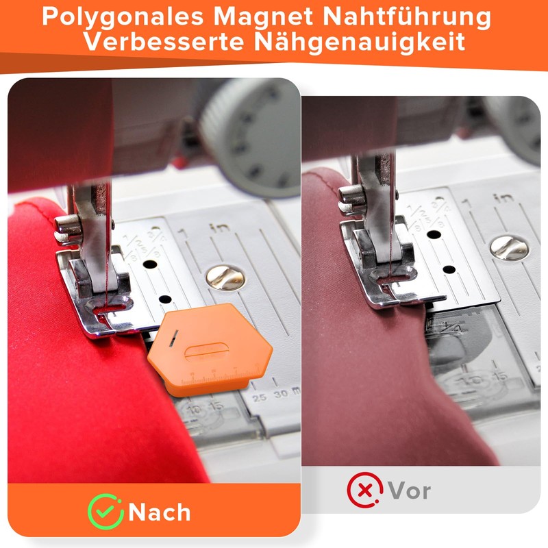 Celepoir Pack of 3 Magnetic Seam Guide, Polygonal Magnetic Seam