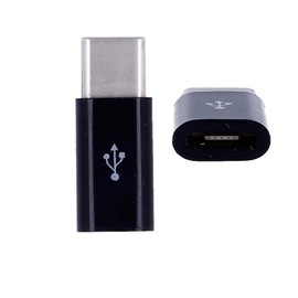 REY Micro USB Female to USB C 3.1 Male Adapter Black