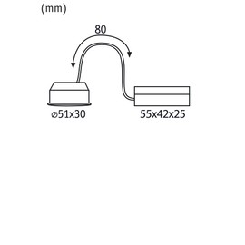 Paulmann 92473 LED Recessed Light Module Choose Coin 3-Step-Dim Set of 3 Round 50 mm 3 x 6 W 3 x 470 lm 230 V 2700 K Satin Round Dimmable Ceiling Spotlight Plastic