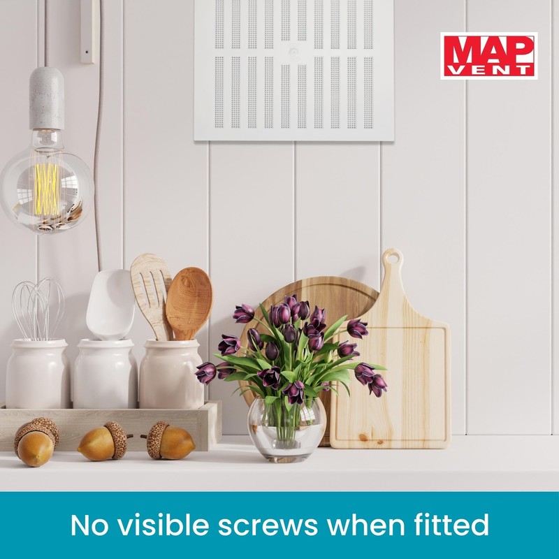 Map Adjustable Air Vent with Flyscreen Cover, for Openings 9"