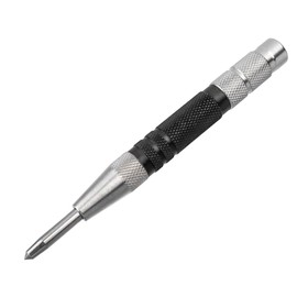 Gasea 155mm Automatic Center Punch Heavy Duty Adjustable Tension One-Handed Spring Loaded Center Hole Punch Tool