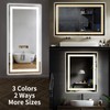 InfiniGlass 30"x24" LED Bathroom Mirror with Anti-Fog, Stepless Dimmable Lights,