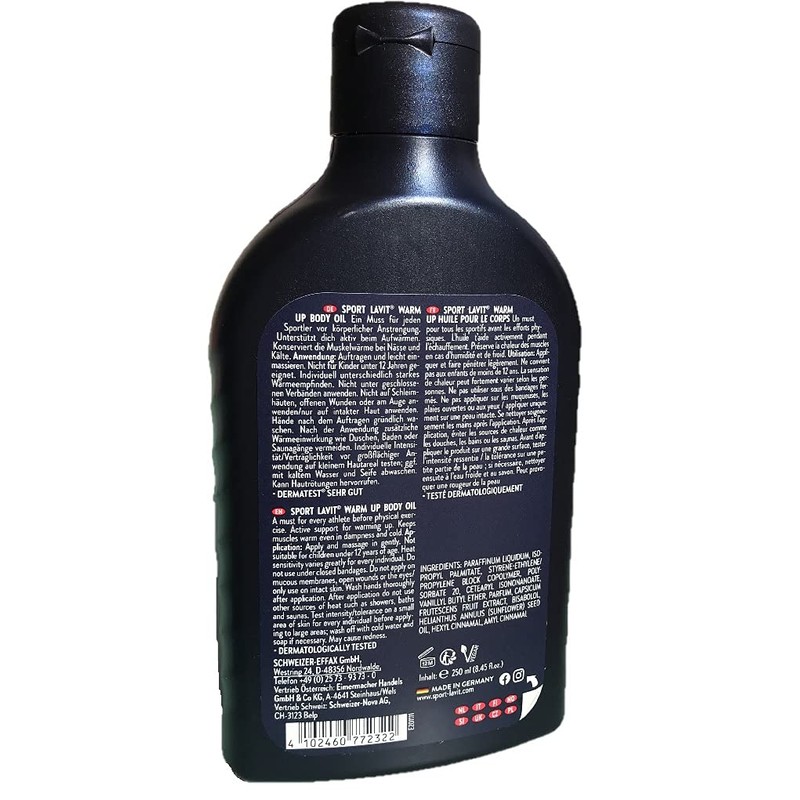 SPORT LAVIT® Warm Up Body Oil 250 ml Sports Oil