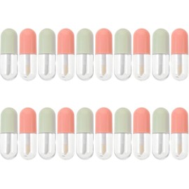 20 Tubos de Brillo de Labios Rellenables de Plástico de 5ml para Mujeres y Niñas, Envases No Fugan Ideales para Viaje y Bolsa de Maquillaje
