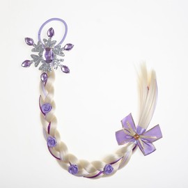 Szphoxer Rapunzel Hair Extensions, Princess Long Braiding Hair With Hair Tie Rapunzel Ice Princess Costume Hair for Girls Accessories Cosplay Daily Hair Pieces