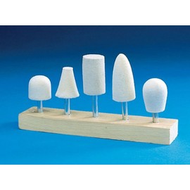 Eastwood 5 Pieces Buff Bobs 1/4 in. Shank Kit Cylinder Shape Drill Polisher Polish Buffer Kit