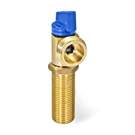 Highcraft 541U Washing Machine Replacement Valve 1/2’’ SWT/MIP Inlet x 3/4’’ MHT Outlet Brass Blue-for Cold Water Supply