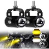 VEROCITY Motorcycle Fog Lamp, Yellow and White Switchable, Work Light,