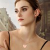 MicLee Locket Photo Heart Necklaces for Women Girl 925 Sterling