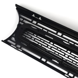 VLINCAR Front Upper Grille Compatible with Dodge Challenger 2015 2016 2017 2018 2019 2020 2021 2022 Matte Black Grill with Black Molding 68262955AD CH1200390
