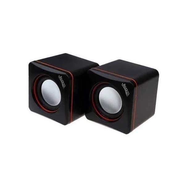 Jedel CK4 Mini USB Powered Stereo PC Computer Speakers Black/Red