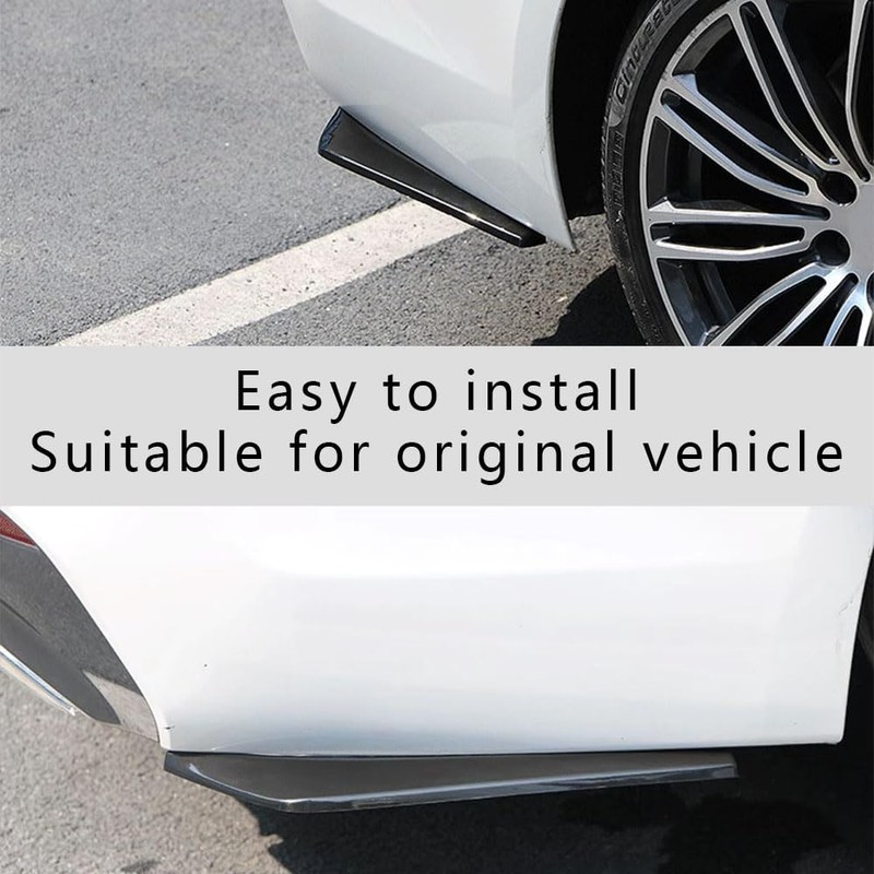 2Pcs Rear Bumper Diffuser Spoilers for Cars, Rear Bumper Canard