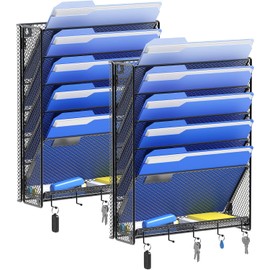 Outwolf Organizador de Archivos de Pared con Ganchos