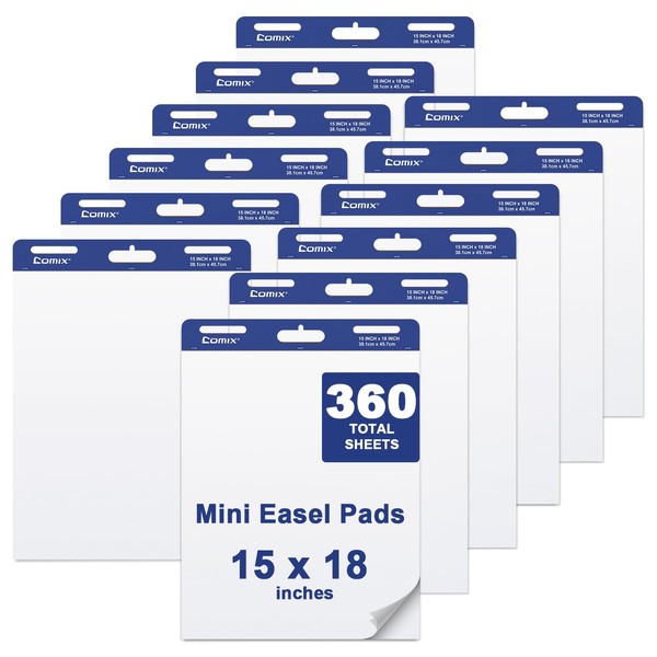 Comix Mini Size Sticky Easel Pad, 15 x 18 Inches