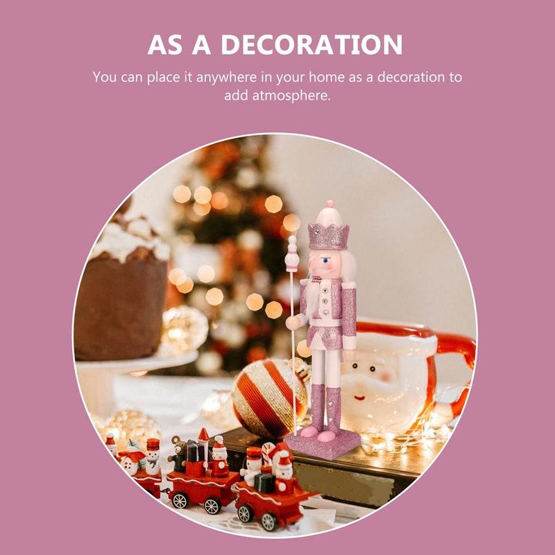 VALICLUD Nutcracker Numbers Wooden Dolls Decor Nutcracker Christmas Decorations for