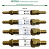 2 Pcs. XFITTING 3/8'' Pex x 1/2'' Female Elbow with