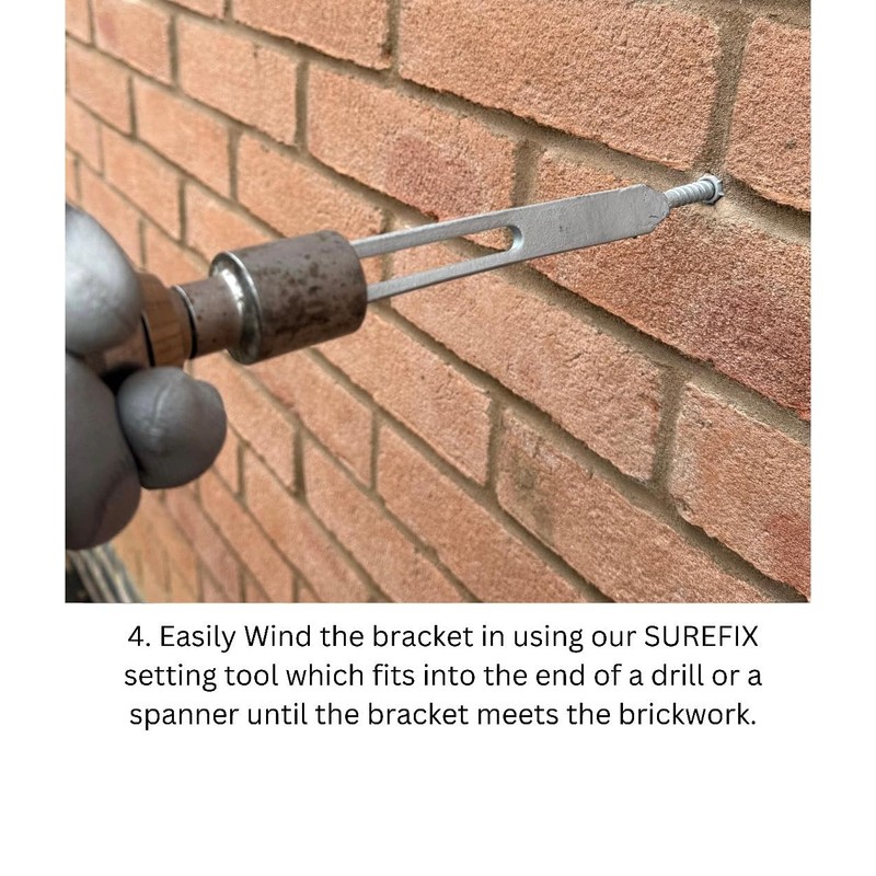 1pc Surefix Adjustable Rise & Fall Gutter Bracket, Adjustable Height