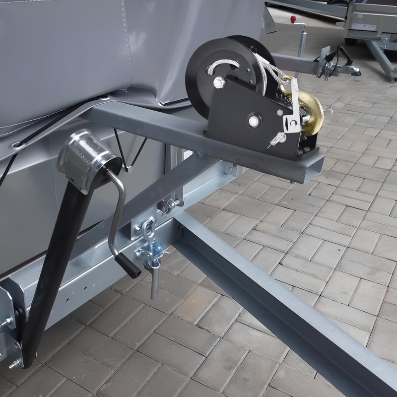 VEVOR Hand Crank Winch, 3500 lbs Steel Cable, Boat Trailer