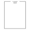 Premium Custom Printed Letterhead Stationery 100 Pack - 8.5" x