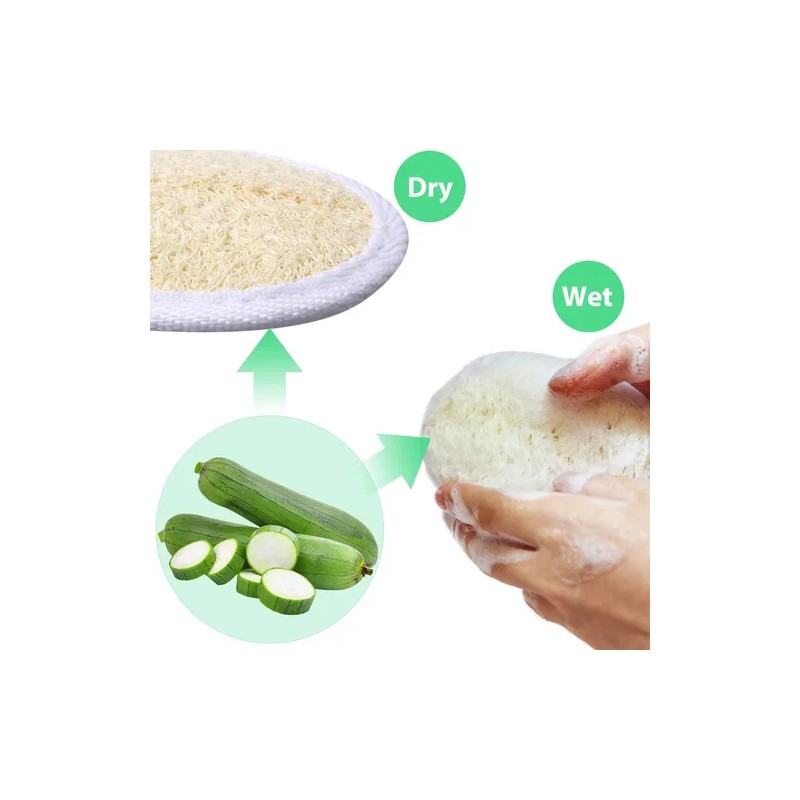 Paquetes De Esponjas De Lufa Boao 24 Piezas Para Exfoliación