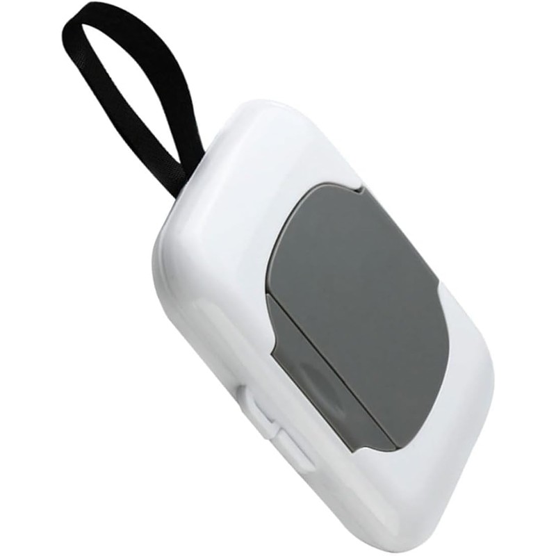 Grey Wipes Case Travel Wipe Holder Reusable Wet Wipe Container