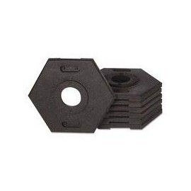 VIZCON, 42000-TB12, DEL. Tube Base ONLY 12HEX BLK RBR