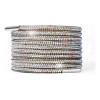 KFMX Agujetas Circular Diamantes Piedras 1.2m Tenis Zapatos