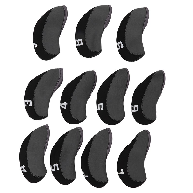 11PCS Golf Club Head Covers Neoprene Numbered Golf Club Head