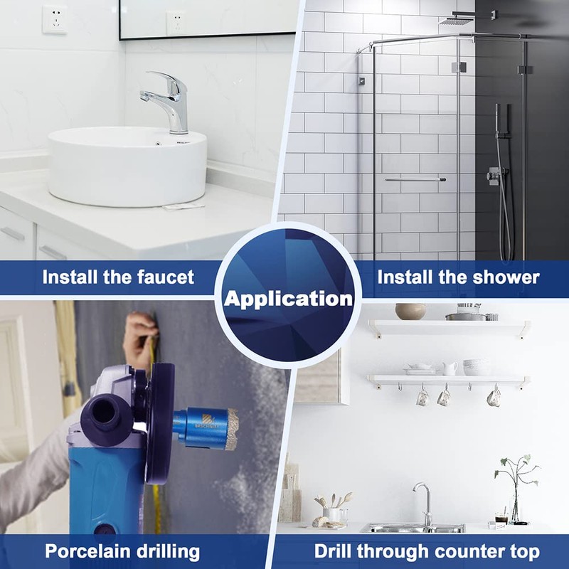 Diamond Core Drill Bit Set - 1" 2" 4" Diamond